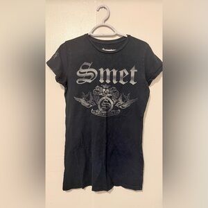 Women's Black Graphic Tee